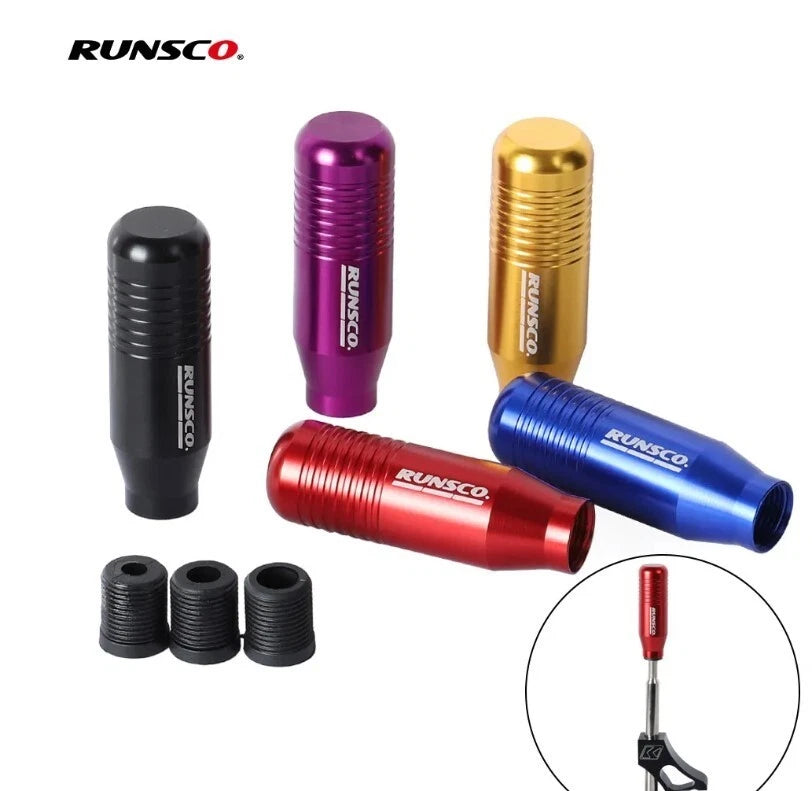 RUNSCO Aluminium Red Gear Shift Knob Non Slip Australian Stock NEW