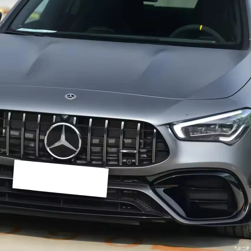 Front Bumper Side Splitter Fog Lamp Grille Kit for Mercedes-Benz CLA C118 CLA45