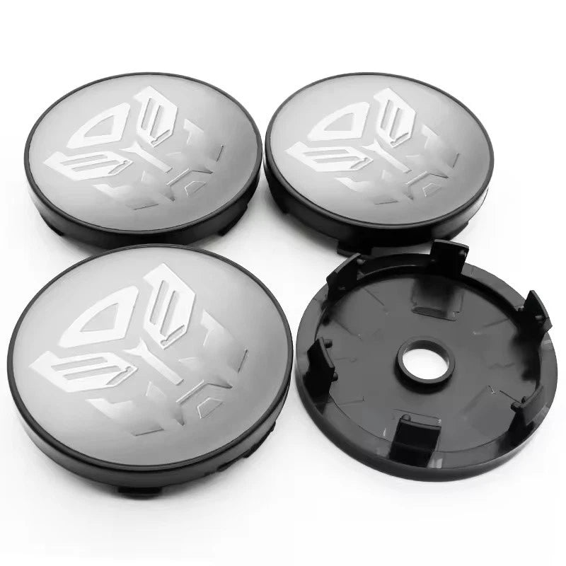 4PCS Transformers Autobots Decepticon Wheel Center Cap Hub Covers 56mm & 60mm