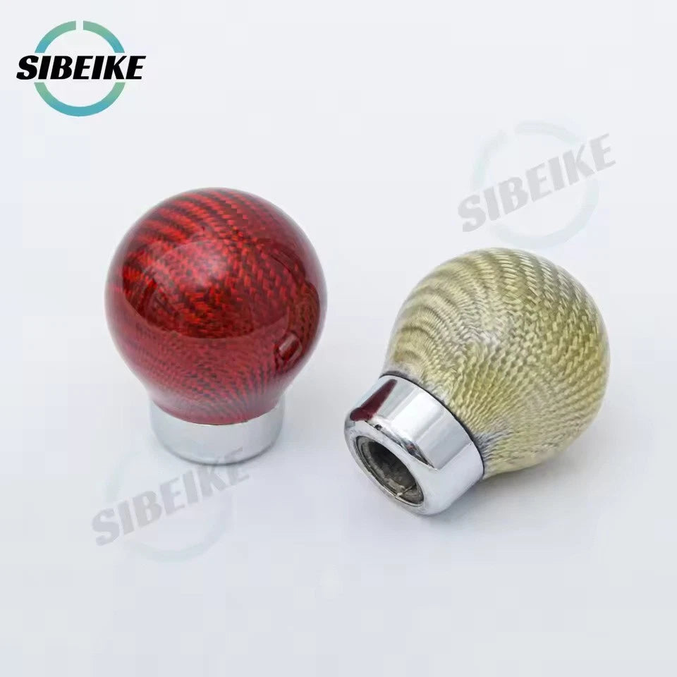 Carbon Fiber Aluminum Gear Shift Knob M12x1.25 M10x1.5 M10x1.25 M8x1.25