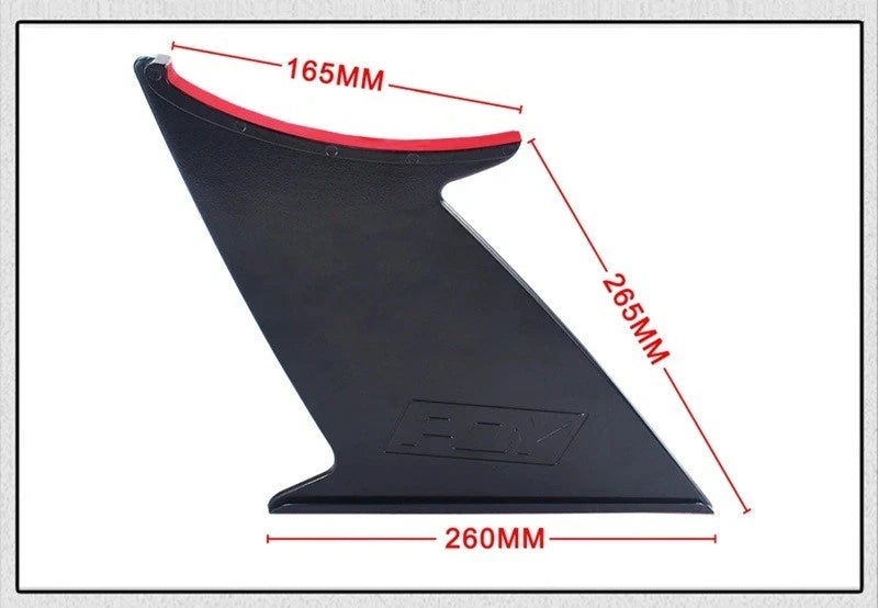PQY Spoiler Wing Fins Stabilisers for Subaru WRX STI Impreza 2015 - 2018 NEW