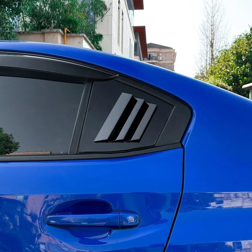 ABS Window Gloss Black Louver Set for Subaru WRX STI VA 2014 to 2021 Models NEW