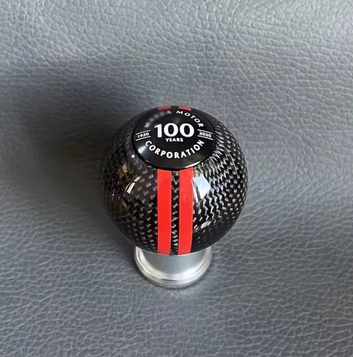 JDM Real Carbon Fibre 100 Years 6 Speed Gear Shift Knob for Mazda Mx5 Rx7 3 6