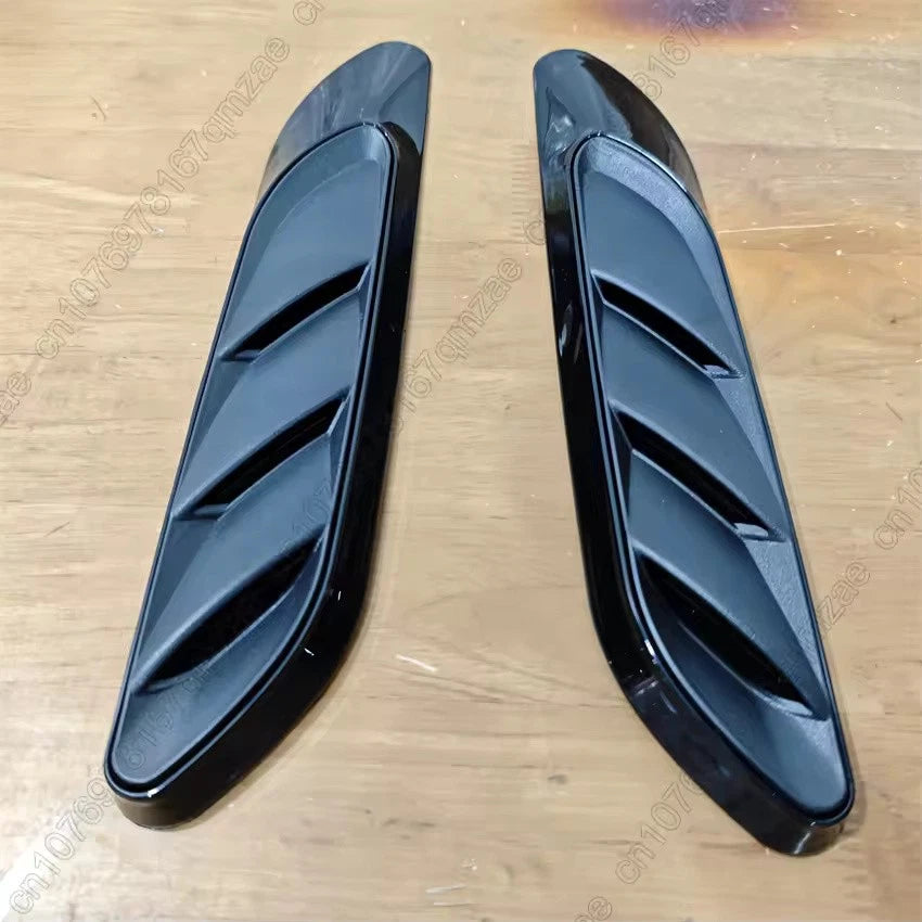 2 x Gloss Black Front Fender Side Vent Trim for Mercedes-Benz E-Class W214/S214