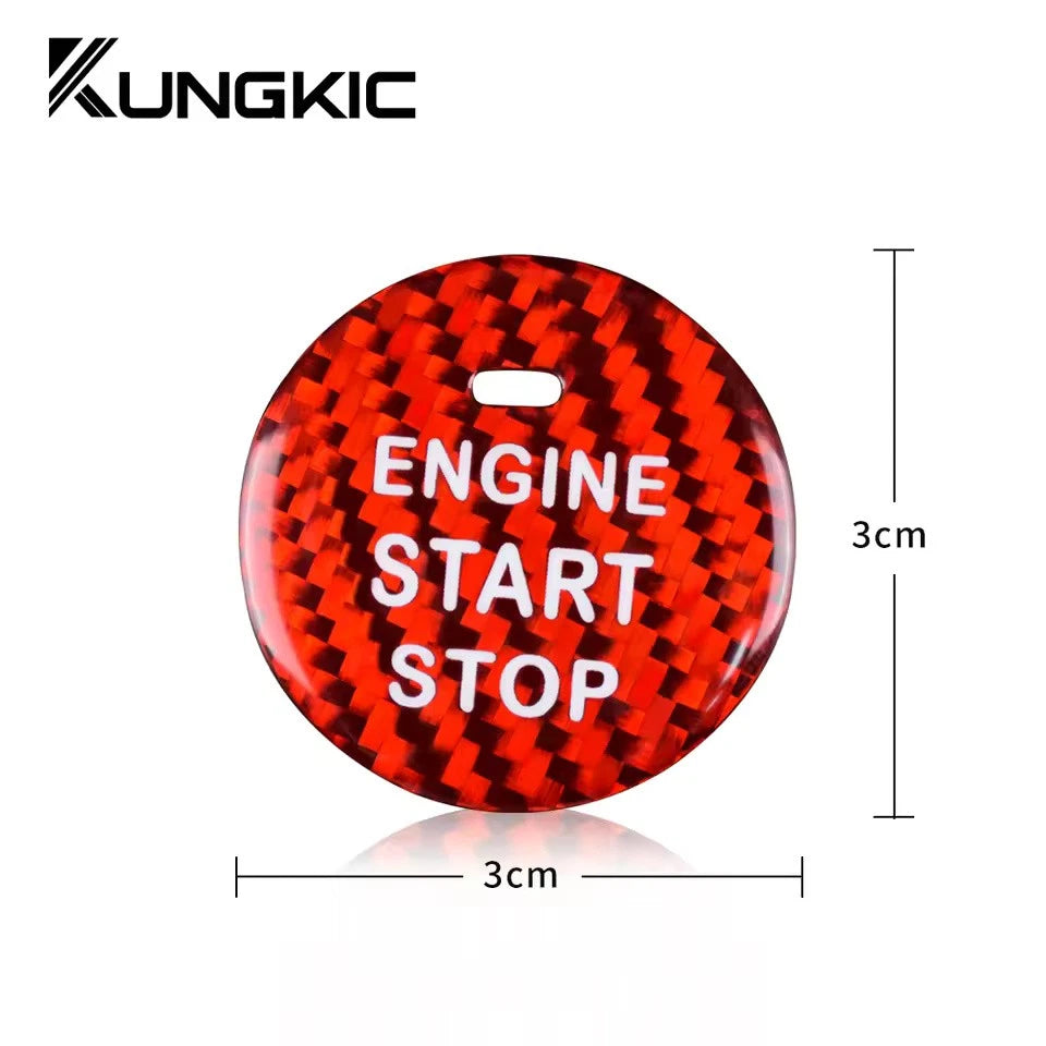 Carbon Fibre Start Stop Button Cover for Subaru Impreza WRX 15-22 Forester 13-22