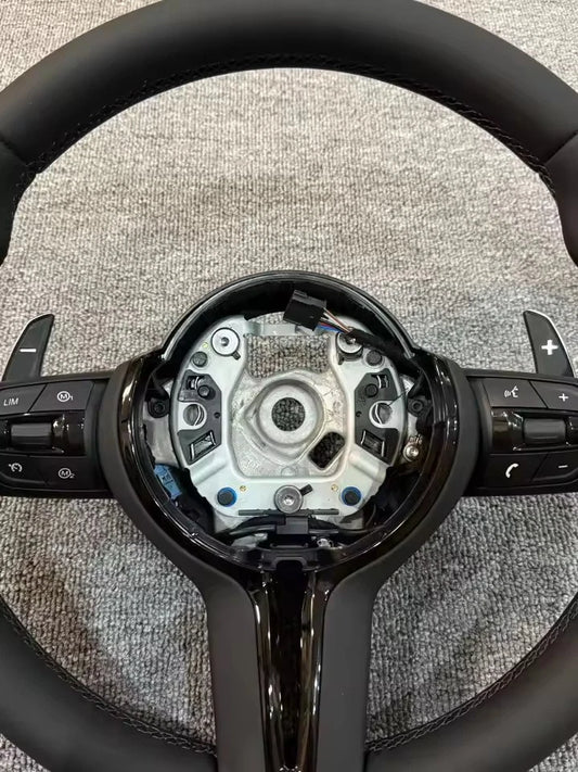 Black M Sport Steering Wheel with Buttons for BMW F Series Performance NEW