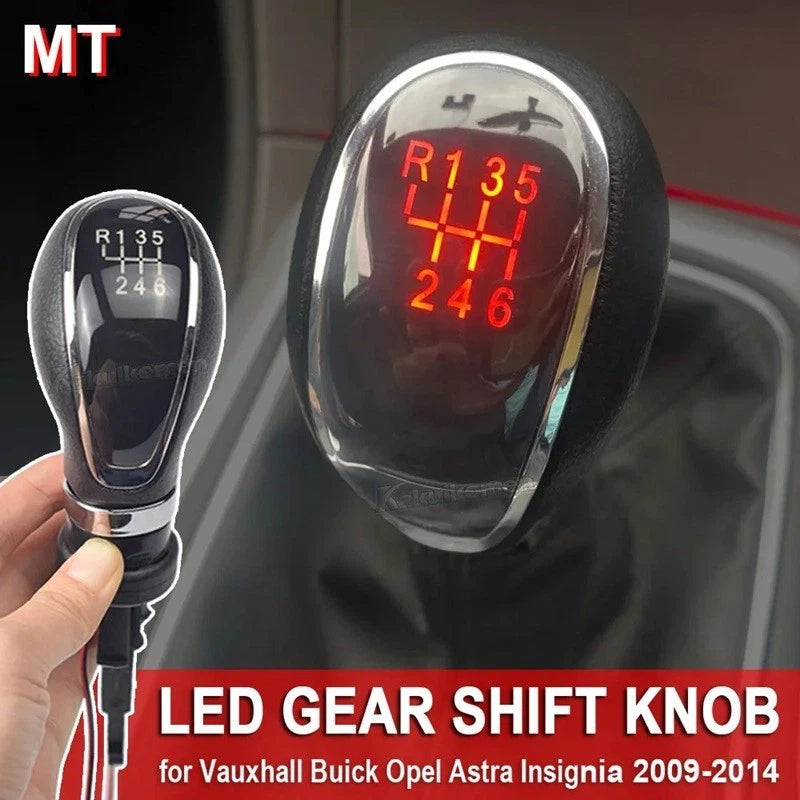 LED 5 / 6 Speed Gear Knob Shifter for Holden Buick Opel Astra Insignia 09 - 13