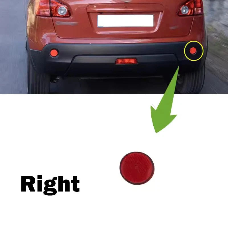 Rear Bumper Reflector Fog Light Red for Nissan Dualis Qashqai J10 (2008–2015)
