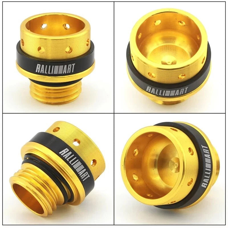 Ralliart Engine Oil Cap Cover Screw on for Mitsubishi Lancer 2008 - 2015