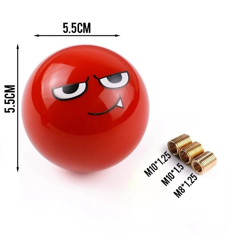Red Devil Halloween Monster Resin Gear Knob M8x1.25, M10x1.25, M10x1.5 M12x1.25