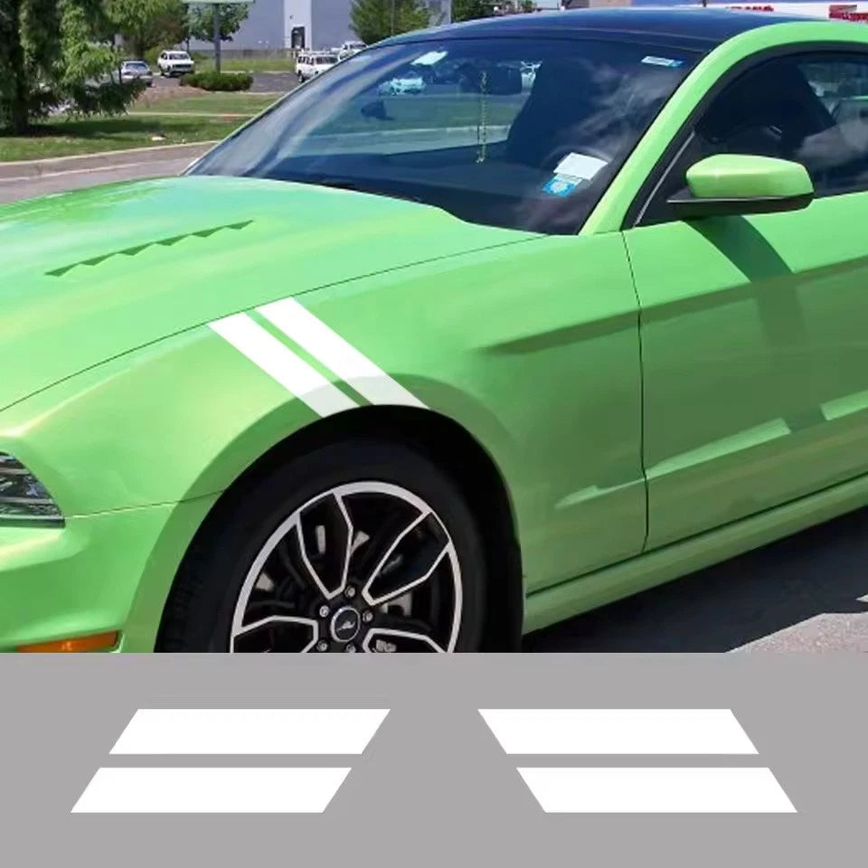 Fender Racing Stripes Multi Colours Vinyl Sticker Decal for Ford Mustang GT