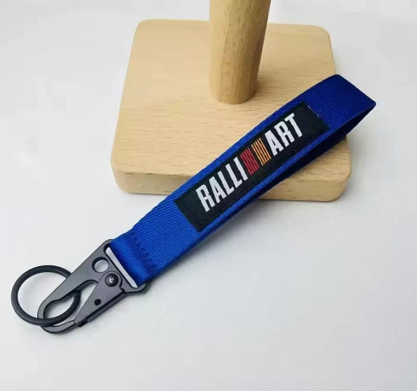 Ralliart Mitsubishi Keyring Keychain for Evolution Lancer Colt Pajero Outlander