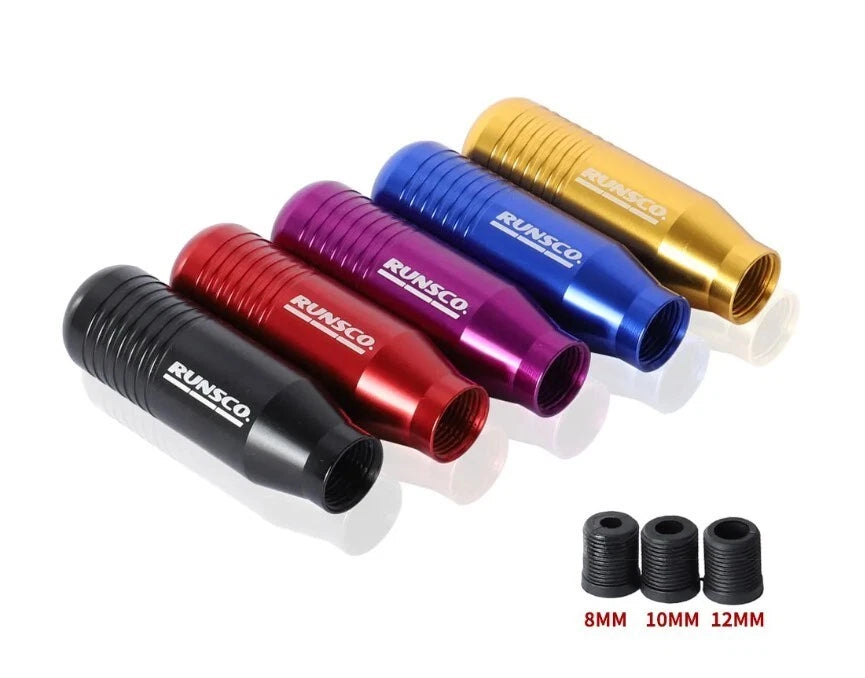 RUNSCO Aluminium Red Gear Shift Knob Non Slip Australian Stock NEW
