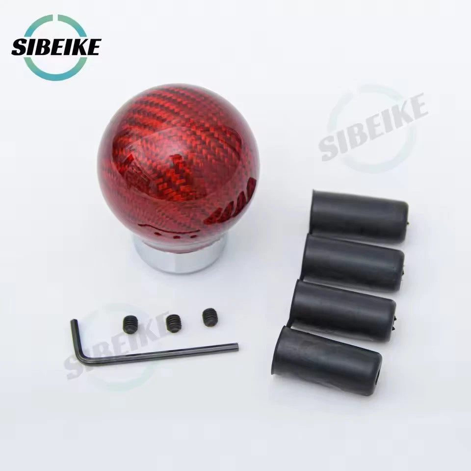 Carbon Fiber Aluminum Gear Shift Knob M12x1.25 M10x1.5 M10x1.25 M8x1.25
