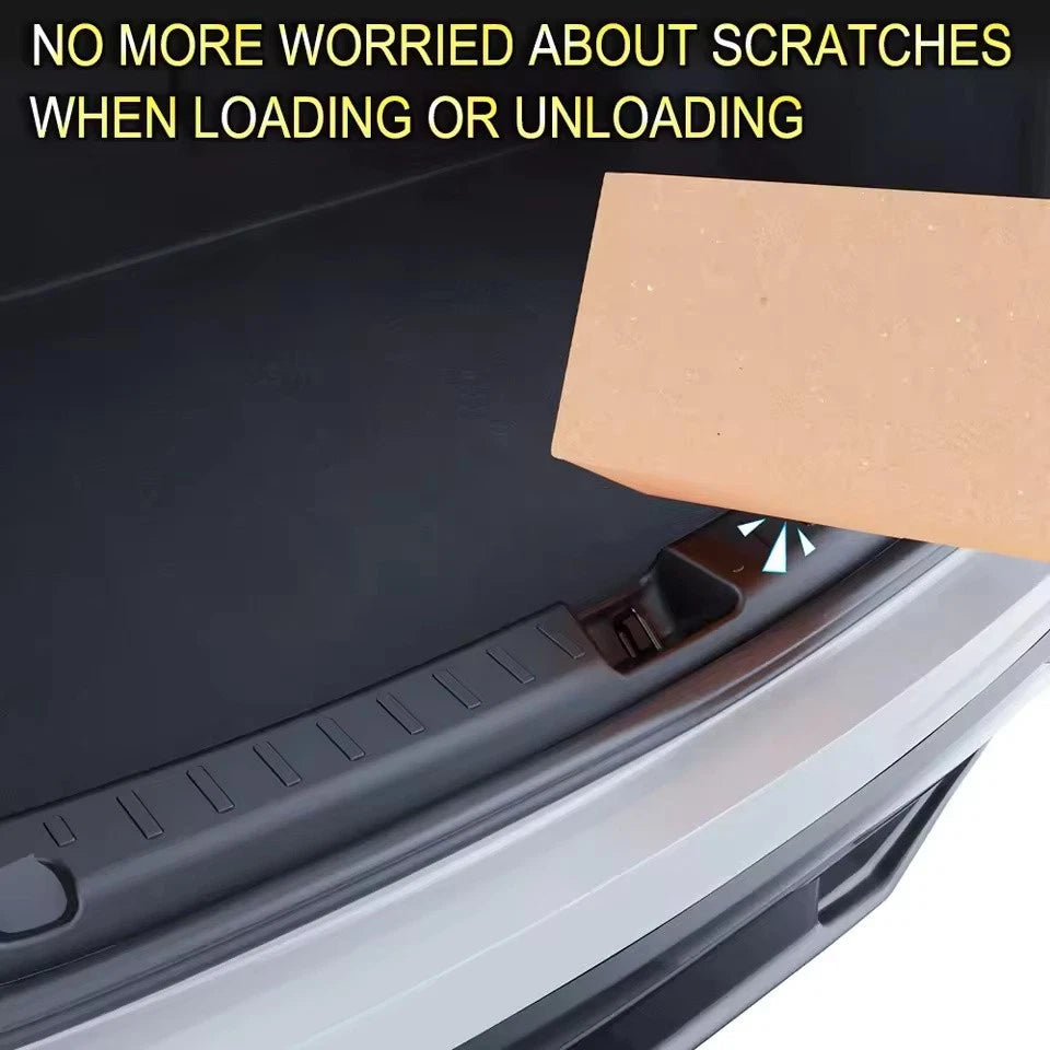 Trunk Sill Plate Protector TPE Rear Bumper Guard Anti-Scratch for Tesla Model Y