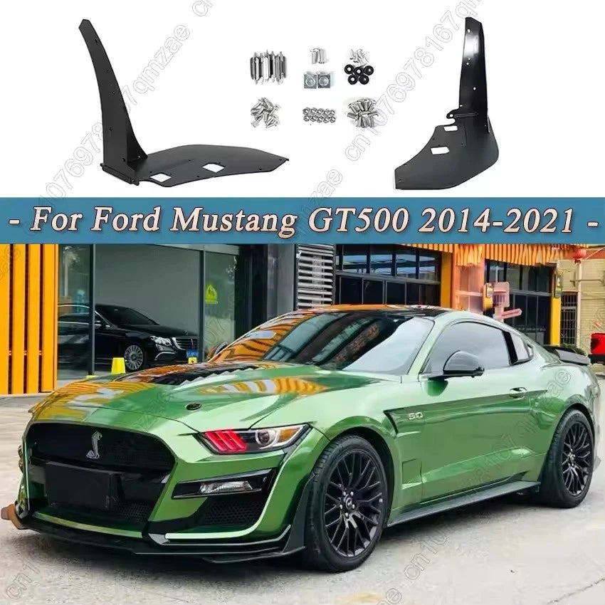 Front Bumper Corner Spoiler Winglets Canards for Ford Mustang GT500 2014–2021