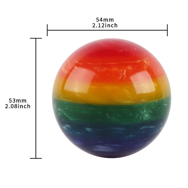 Rainbow Multi Pearl Acrylic Gear Shift Knob M12x1.25 M10x1.5 M10x1.25 M8x1.25