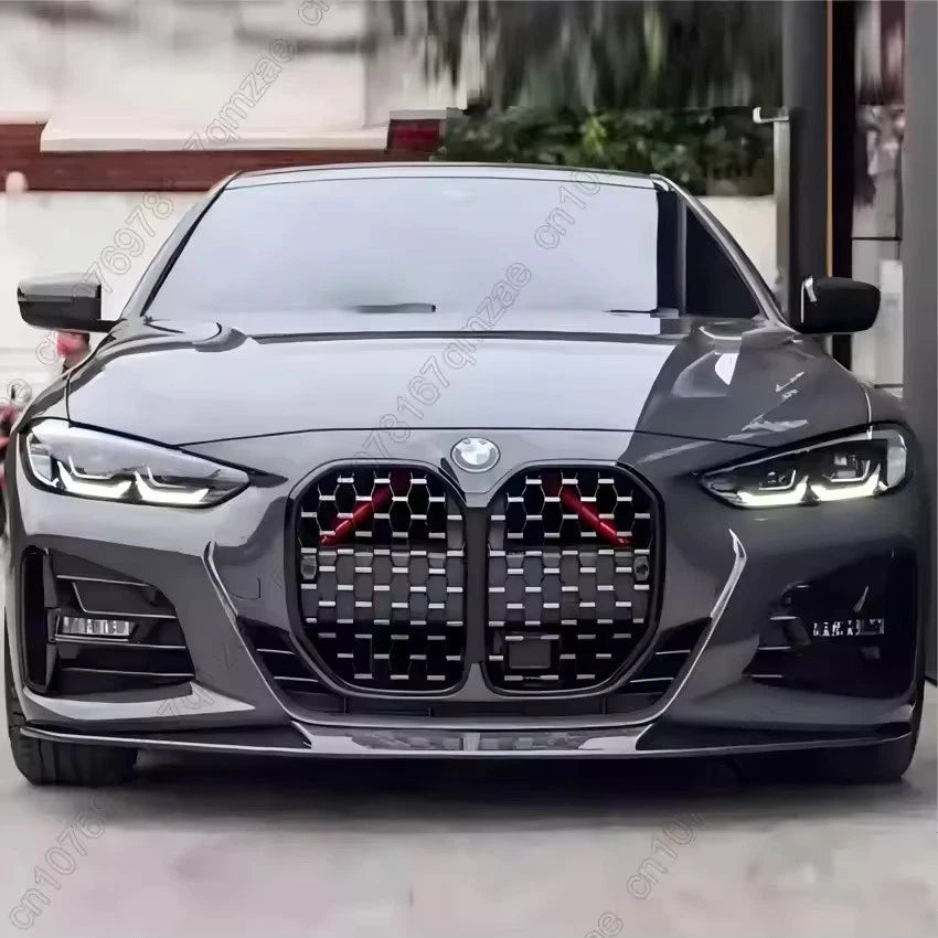Front Racing Grille Dual Line Meteor Black for BMW 4 Series G22 G23 2020–2024