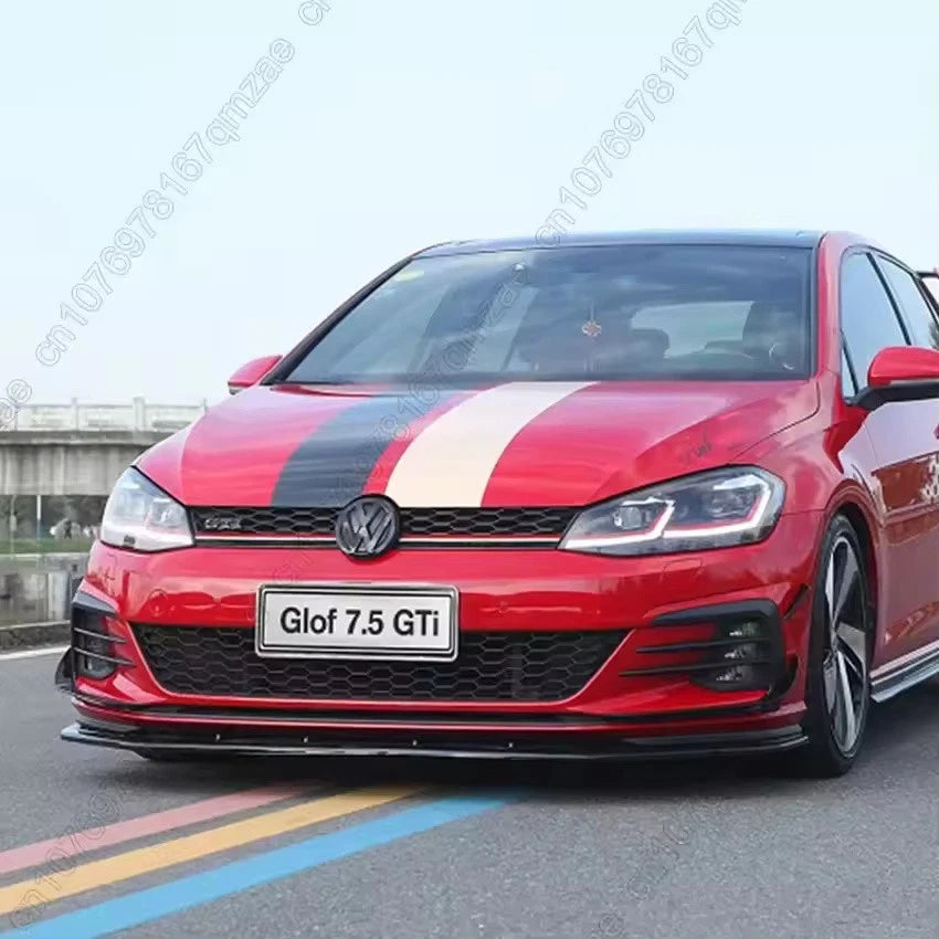 Front Bumper Side Canards Vent Spoiler for VW Golf 7.5 GTI GTD R R-Line 17 - 20