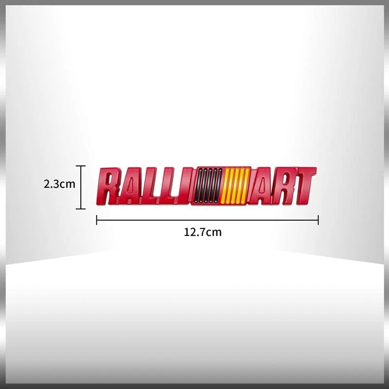 Ralliart Grille Badge Red Emblem for Mitsubishi Lancer EVO Colt Magna GTO FTO