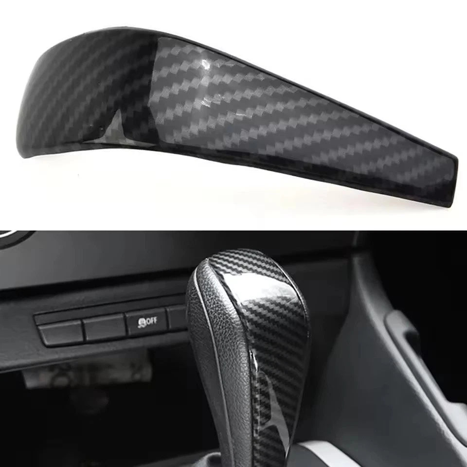 Carbon Fiber Gear Shift Knob Trim Cover for BMW 3 Series E87 E90 E91 E92 E93 E84