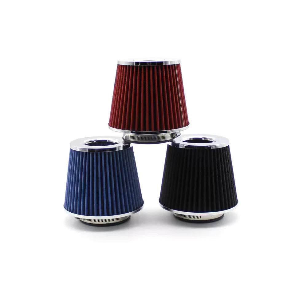 Performance High Flow Cold Air Intake Filter Kit with 63 70 76 80 90mm Adapters