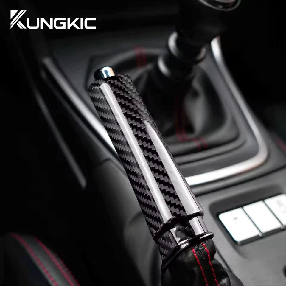 Real Hard Carbon Fiber Hand Brake Handle For Subaru BRZ Toyota GR86 2021 - 2025