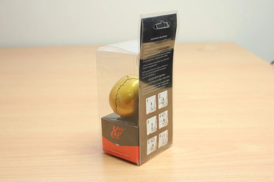 Angry Skull Gear Shift Knob Gold Resin Aluminium M12 M10 M8 for Ford Holden