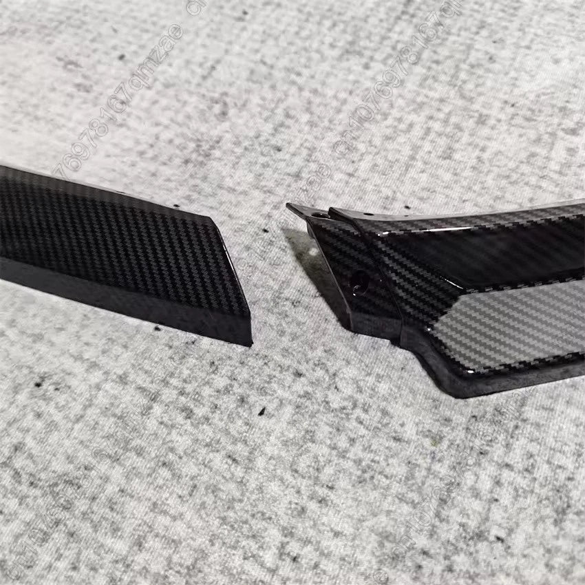 Front Bumper Splitter Lip Diffuser Black Carbon for Golf 6 MK6 TSI/TDI 2008–2012