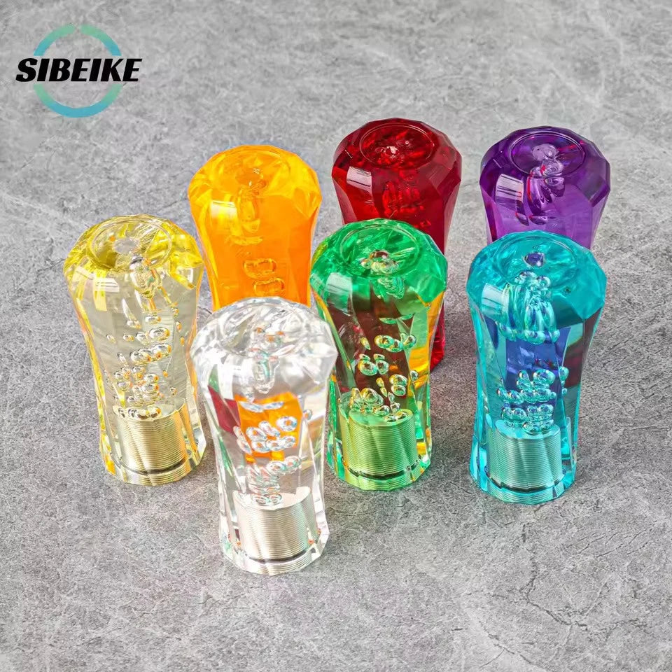 JDM 10CM Crystal Acrylic Gear Shift Knob M12x1.25 M10x1.5 M10x1.25 M8x1.25