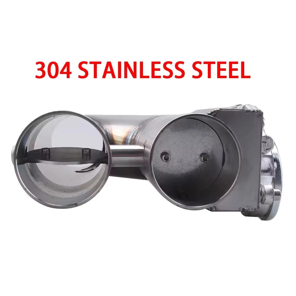 Universal 2.5" Electric Exhaust Pipe Valve Kit Dual Motor Muffler Adjustable