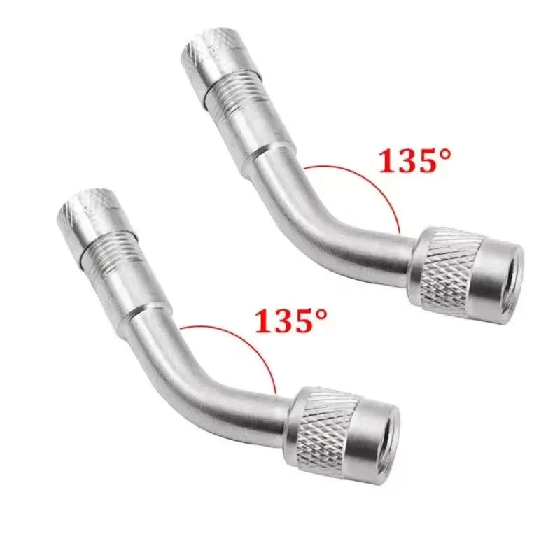 Universal 45° 90° 135° Angle Valve Extension Adapter Bent Air Tyre Valve Connect