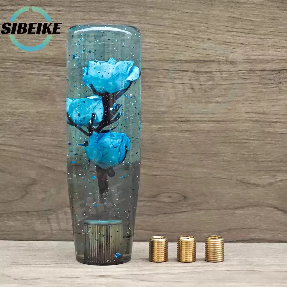 JDM 15CM Rose Acrylic Gear Shift Knob M12x1.25 M10x1.5 M10x1.25 M8x1.25