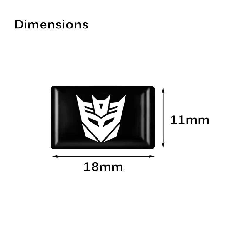 3D Epoxy Transformers Car Emblem Badge Autobots and Decepticons Logo Stickers