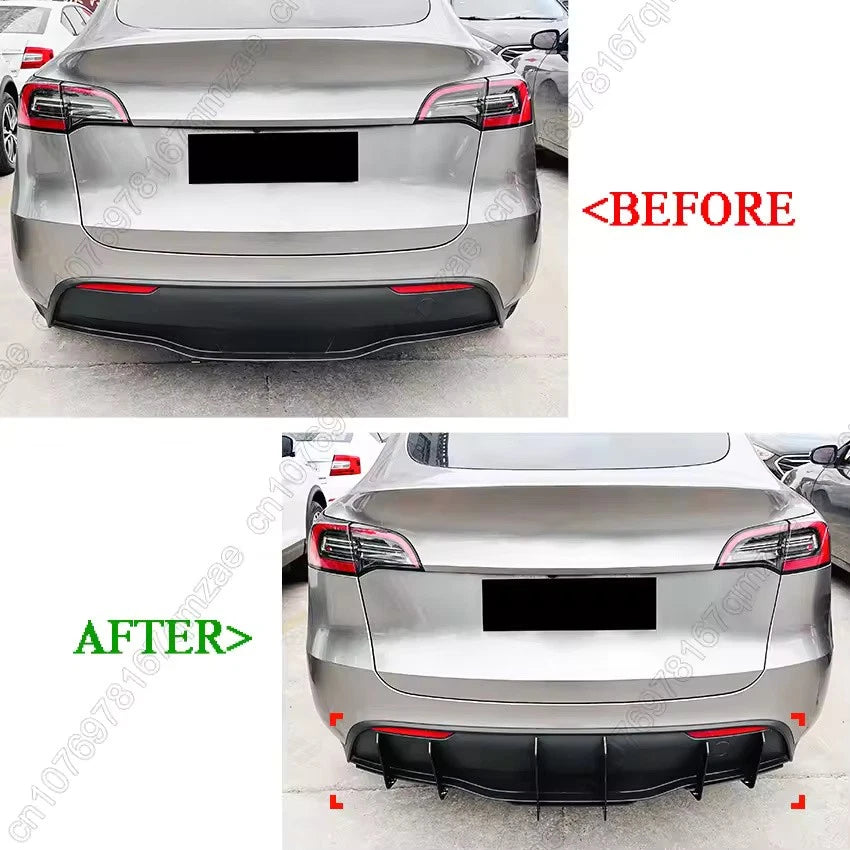 Rear Lip Diffuser Blade Bumper Body Kit for Tesla Model Y 2020–2024