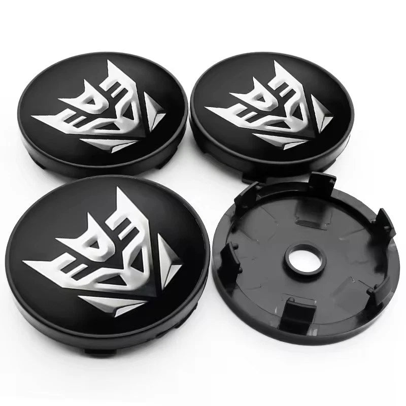 4PCS Transformers Autobots Decepticon Wheel Center Cap Hub Covers 56mm & 60mm
