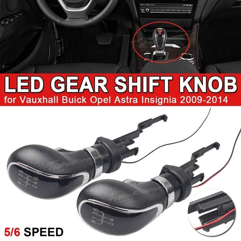 LED 5 / 6 Speed Gear Knob Shifter for Holden Buick Opel Astra Insignia 09 - 13