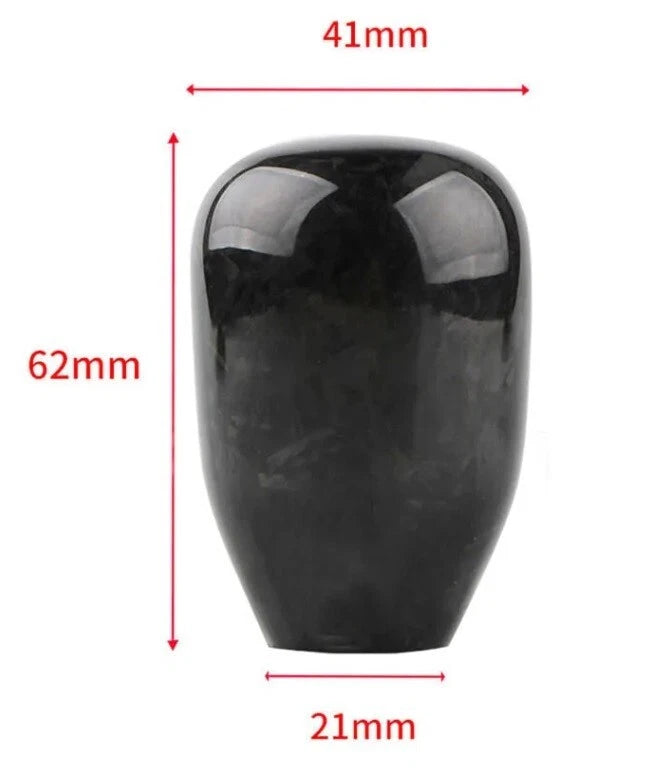 Genuine Forged Carbon Gear Shift Knob 61mm in M12x1.25 M10x1.5 M10x1.25 M8x1.25