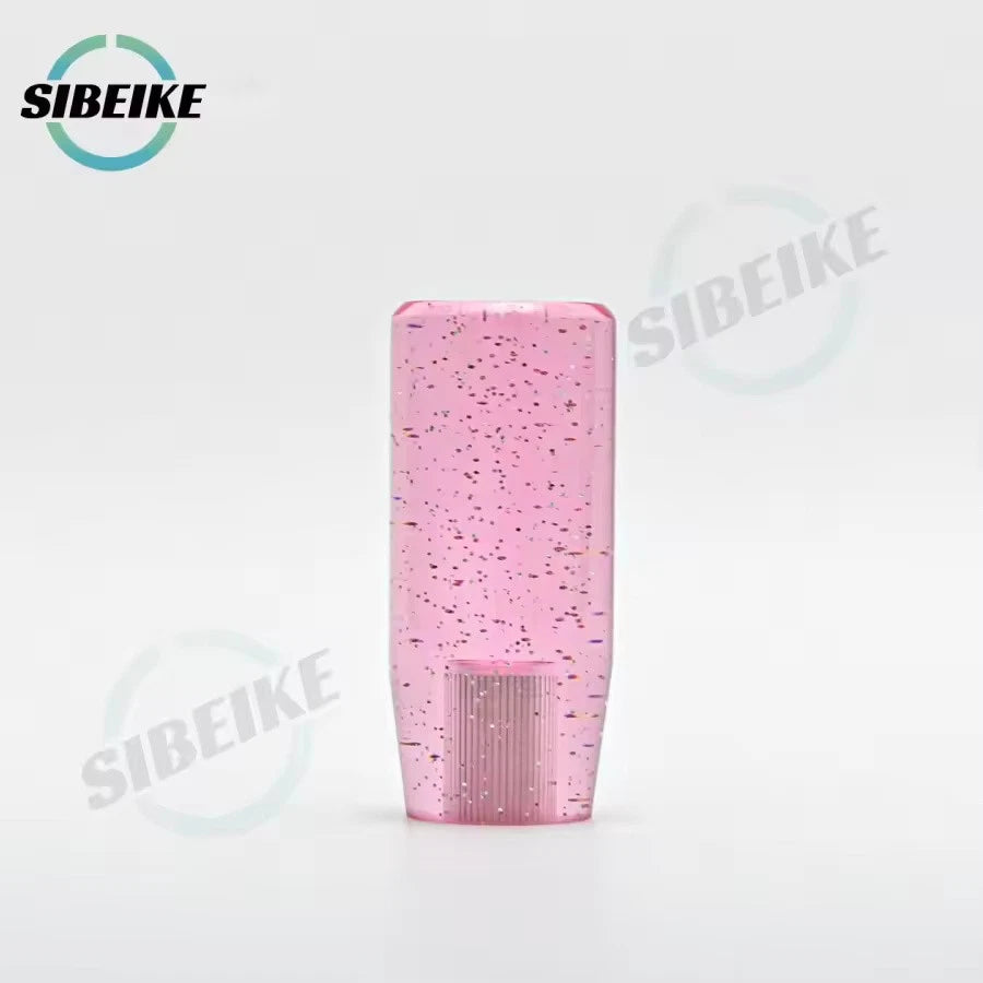 10CM Transparent Glitter Gear Shift Knob M12x1.25 M10x1.5 M10x1.25 M8x1.25