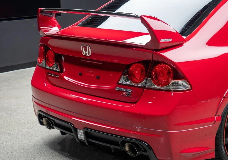 Mugen Power RR Aluminium Emblem Badge Red Black for Honda Civic Type R FD2 R81