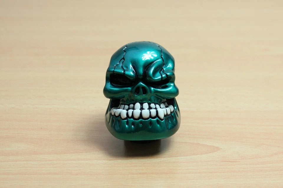 Angry Skull Gear Shift Knob Turquoise Green M12 M10 M8 for Ford Holden KIA
