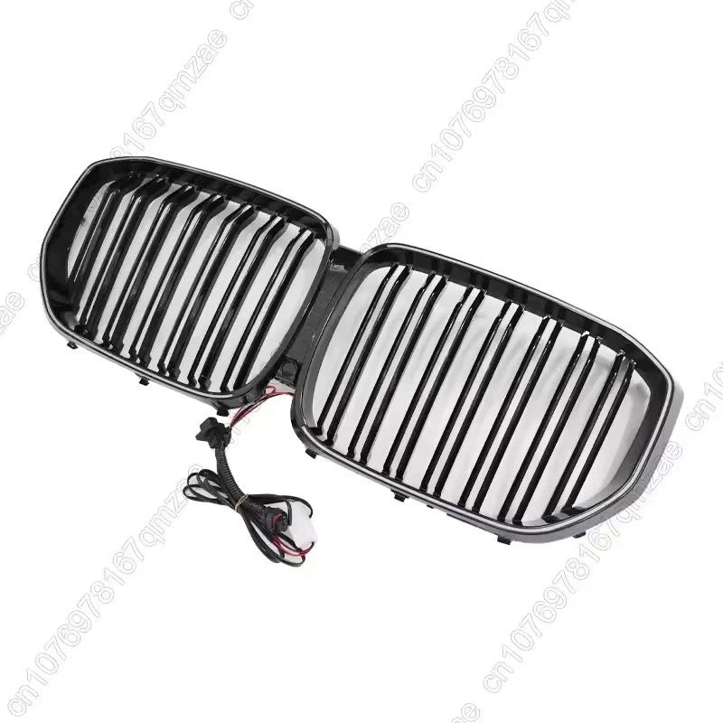 2019–2023 BMW X5 G05 LED Front Double Kidney Grille Racing Style Gloss Black
