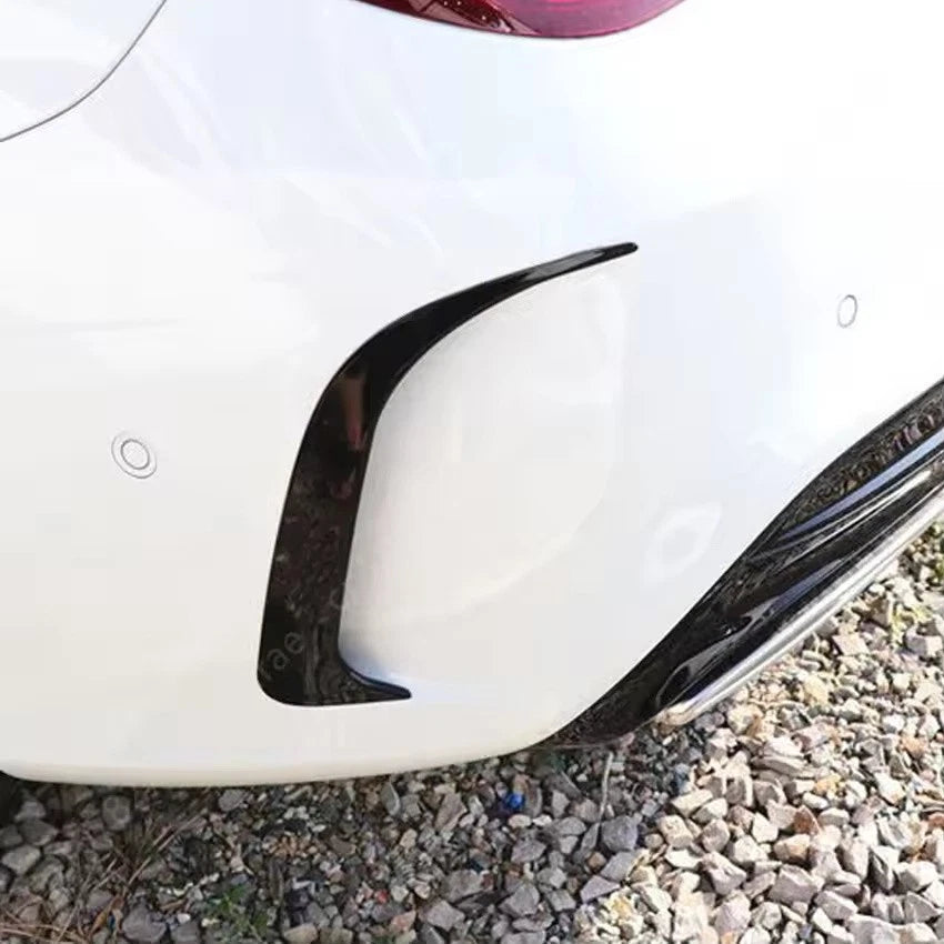 Rear Bumper Spoiler Canards Vent Cover Trim for Mercedes-Benz CLA W117 2013–2019
