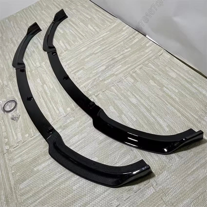 Front Bumper Lip Splitter Kit 3Pcs Black for BMW 3 Series F30 F31 2013–2019