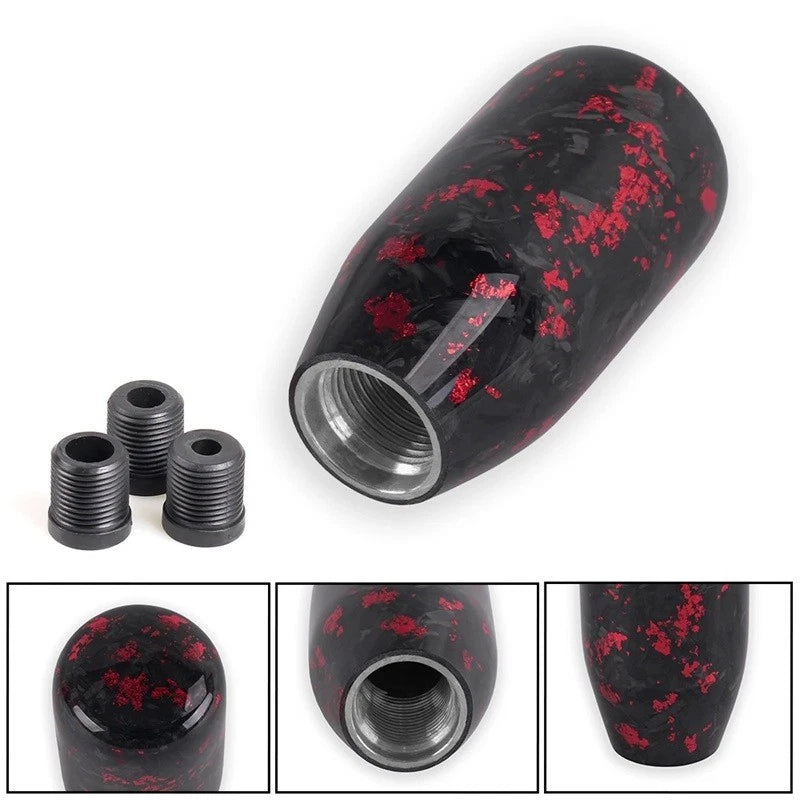 Real Forged Carbon Ball Gear Shift Knob for M12x1.25 M10x1.5 M10x1.2 M8x1.25 NEW