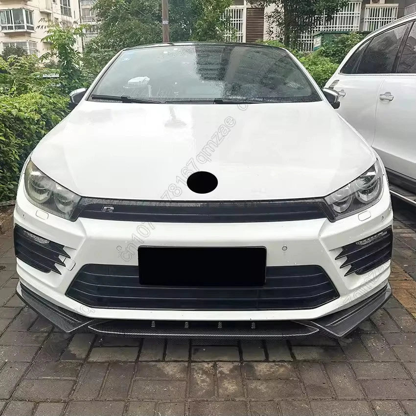 3Pcs Front Bumper Lip Splitter Diffuser for Volkswagen Scirocco MK3 R 2014–2017