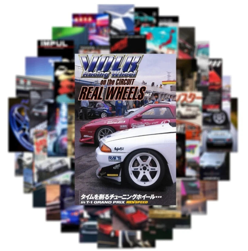 2 x Limited Edition Gloss White Decal Sticker for Subaru Toyota Nissan Honda