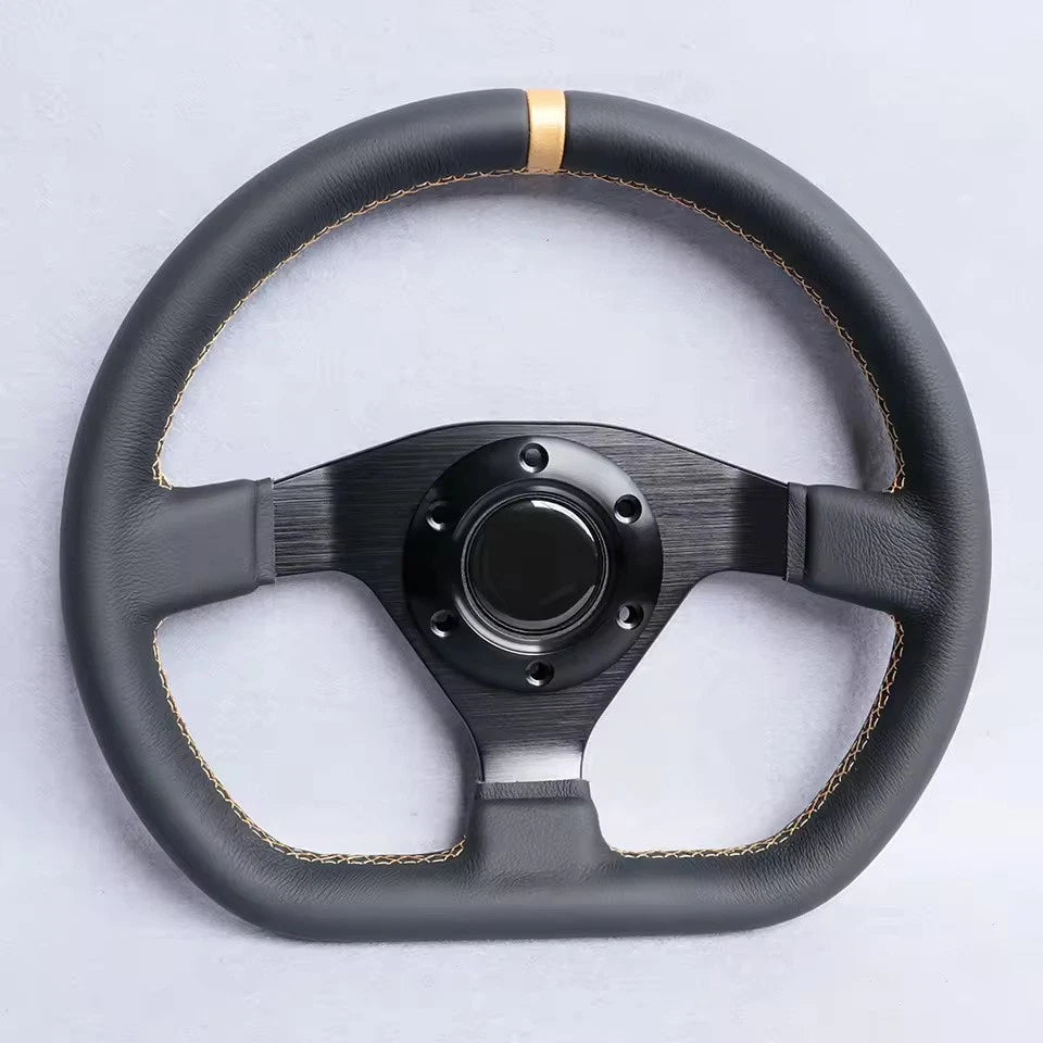 High Quality Genuine Leather D Style 11.8inch/300mm Simulator Game Racing Sport