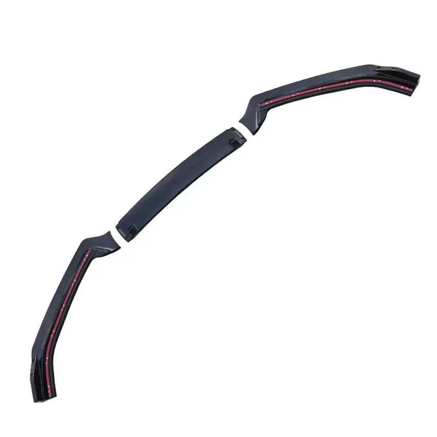 3 Piece ABS Spoiler Front Bumper Lip Splitter Kit for Volkswagen Polo 2014–2018