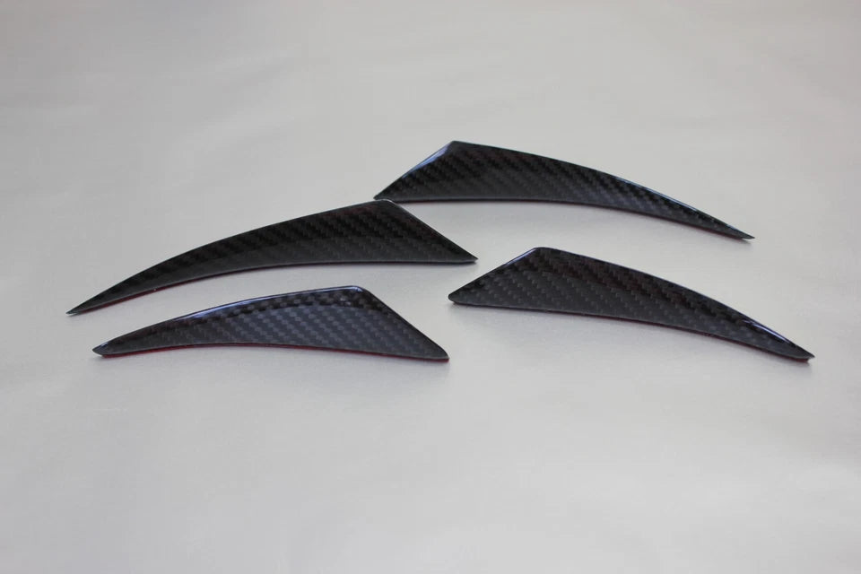 Front Bumper Canards Genuine Carbon Fibre fits Toyota GR86 & Subaru BRZ 22 23